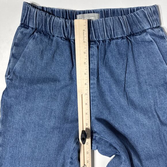 Everlane The Easy Jean Wide Leg Crop High Rise Elastic Waist Women Size 2 (J3) - Picture 10 of 12